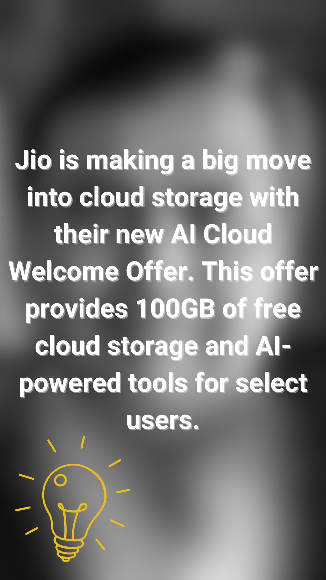 jio entering cloud storage space